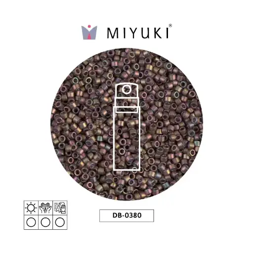 [02663] Miyuki delica 11/0 DB0380 mate metalizado verde x 10g