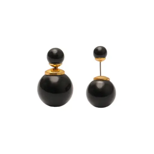 [18935] Topo circon y perla 16mm SS23 jet x par