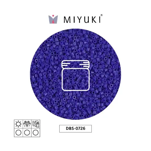 [03952] Miyuki delica 15/0 DBS0726 opaco oscuro azul x 5g