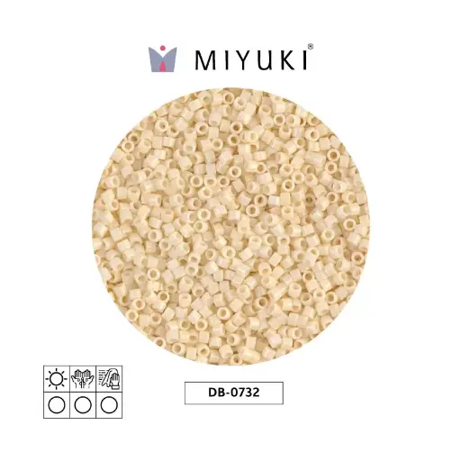 [22652] Miyuki delica 11/0 DB0732 opaco crema x 50gr