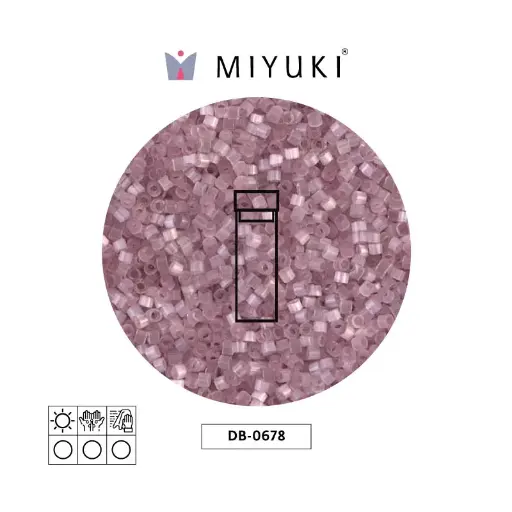 [00673] Miyuki delica 11/0 DB0678 rosa sedoso satinado x 2G