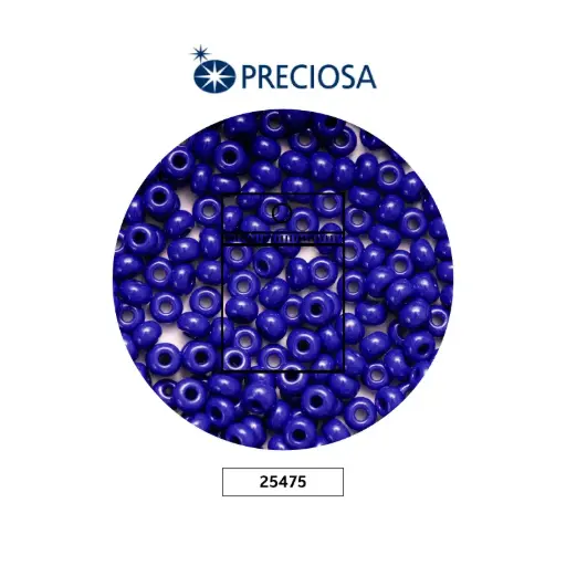 [25475] Mostacilla checa preciosa 8/0 3mm 33070 azul rey oscuro x50g