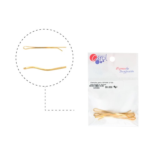 [32069] Gancho pelo GP005 2*55 mm/Golfi x 4unds