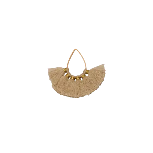 [26135] Borla 1.5cm gota 14x22mm beige Q1-01 x und