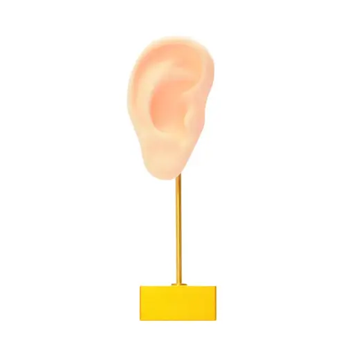 [07724] Soporte exhibidor oreja en silicona 14.5x4cm x und