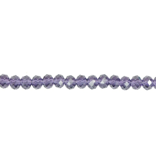 [08605] Murano rondela facetada 8mm purpura 12 x 62unds