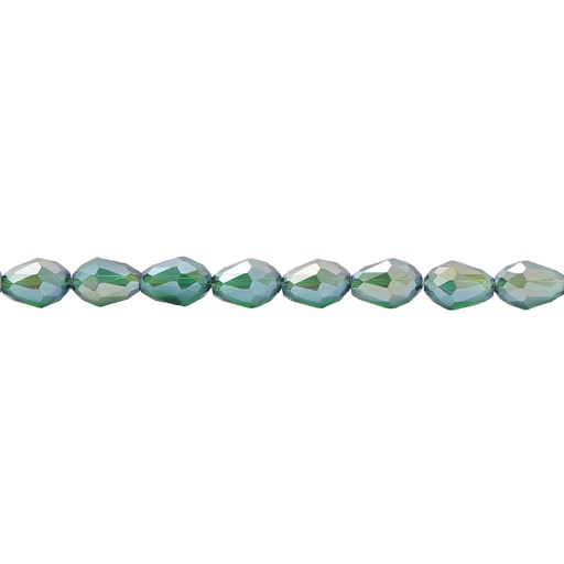 [02252] Sarta lagrima fact 8x12mm emerald 7AB x 60unds