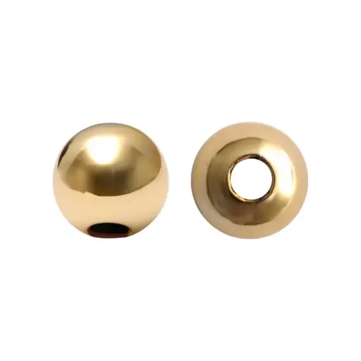 [08250] Separador plastimetal redondo 30mm DI: 9.5mm dorado x und