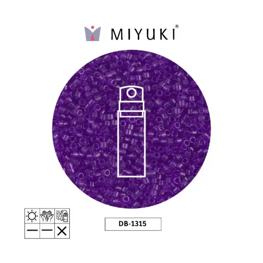 [32684] Miyuki delica 11/0 DB1315 transparente morado x 10g