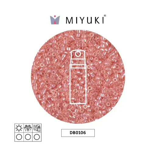 [27992] Miyuki delica 11/0 DB0106-1 shell rosado lusterr x 10g