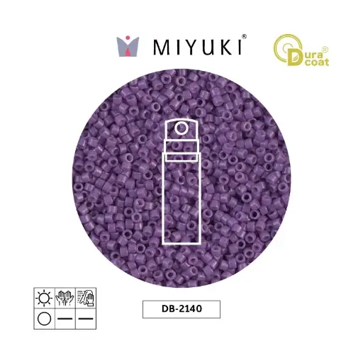 [30604] Miyuki delica 11/0 DB2140 opaco morado x 10gr