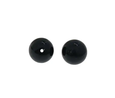[32651] Perla sintetica redonda 6mm jet A-70 x Libra (5.000 unidades)
