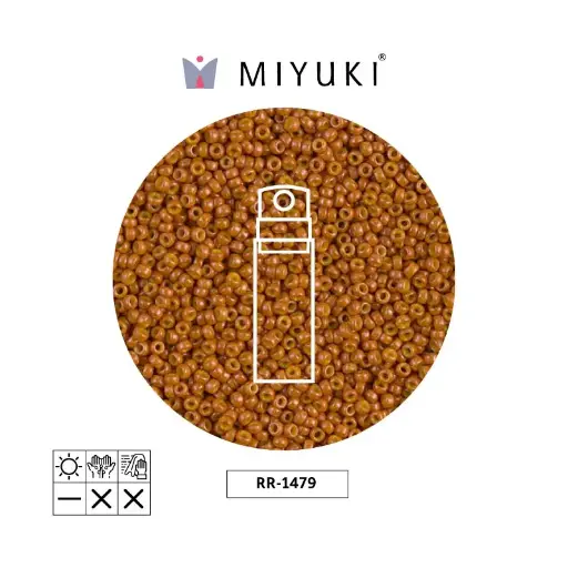 [32121] Mostacilla Miyuki rocalla 15/0 RR1479 opaco pumpkin x 10g