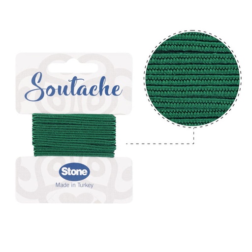 [10270] Cordon soutache 3mm forest green ST1300 x 2.5m