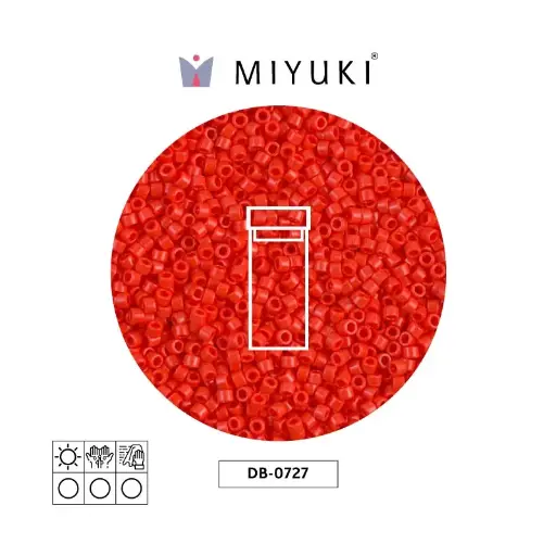[16790] Miyuki delica 11/0 DB0727 opaco claro rojo x 3g