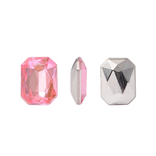 [14556] Acrilico K1012 octagon con cono 6x8mm light rose 26 x und