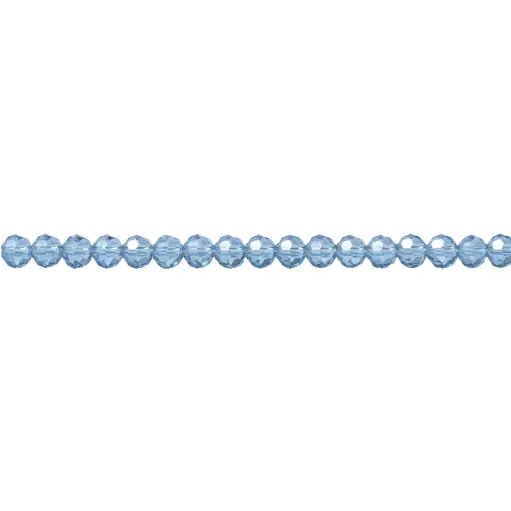 [30262] Murano rondela facetada 4mm light sapphire 2AB x 125unds