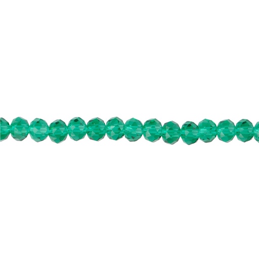 [11701] Murano rondela facetada 8mm emerald 20 x 64 unds