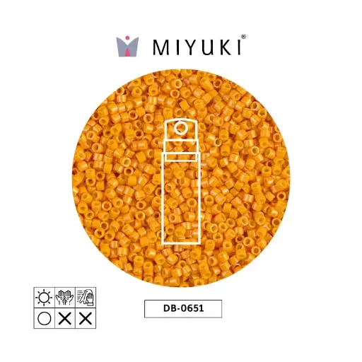 [01245] Miyuki delica 11/0 DB0651 opaco squash x 10gr