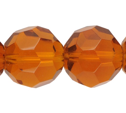 Murano redondo facetado 16mm topaz A9 x 22unds