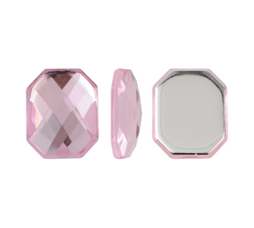 [20844] Acrilico K1037 octagon plano 10x12mm vintage rose 22 x und