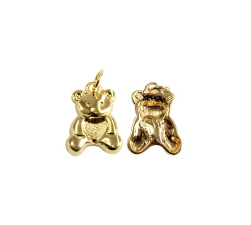 [25010] Herraje oso corazon Z3890 18x14mm/dorado x und