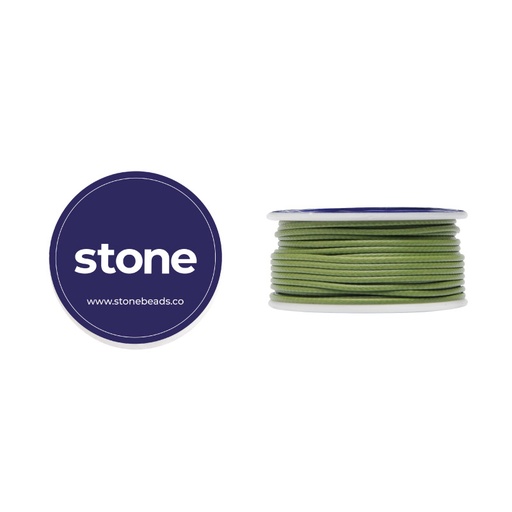 [11881] Cordon vibora 1mm 124 oliva x rollo 8m