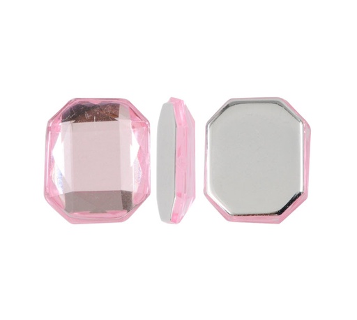 [02824] Acrilico K1013 octagon con cono 13x18mm vintage rose 22 x und