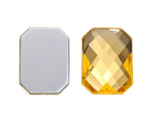[28672] Acrilico K1037 octagon plano 13x18mm light colorado topaz 30 x und