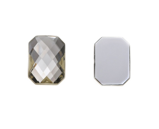 [30667] Acrilico K1037 octagon plano 10x14mm black diamond 19 x und