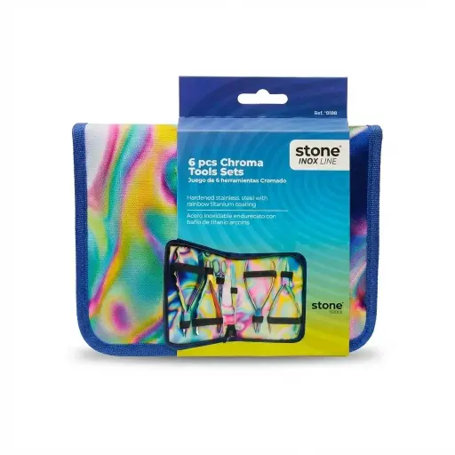 [15158] Estuche de herramientas PLR-380 en acero titanio x set