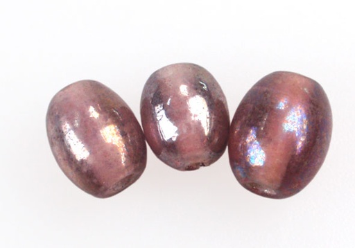 Vidrio hindu 6x8mm oval 109-G purpple AB x und