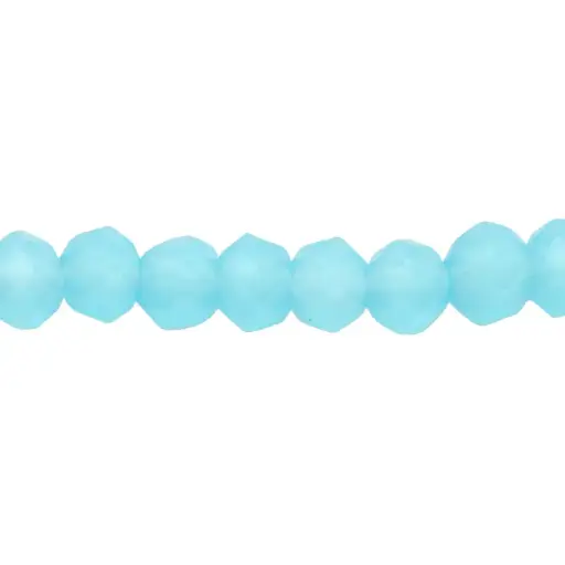 [19090] Murano rondela facetada 2mm turquesa 62 x 140 unds