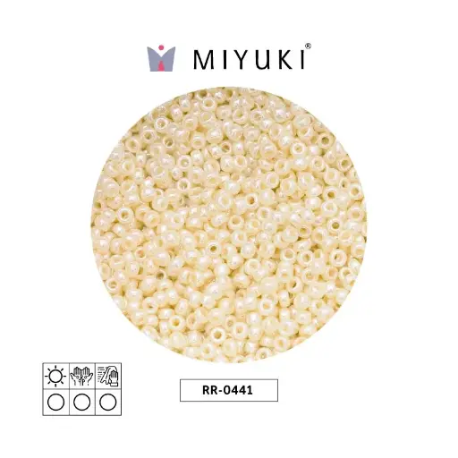 [15382] Mostacilla Miyuki rocalla 11/0 RR0441 opaco mocca latte brillo x 250g