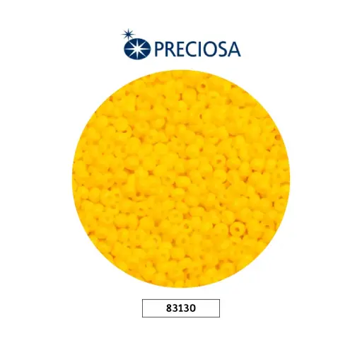 [31878] Mostacilla checa preciosa 8/0 3mm 83130 amarillo x 500g