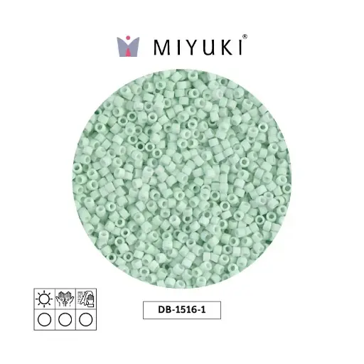 [04466] Miyuki delica 11/0 DB1516-1 mate opaco claro verde menta x 50g