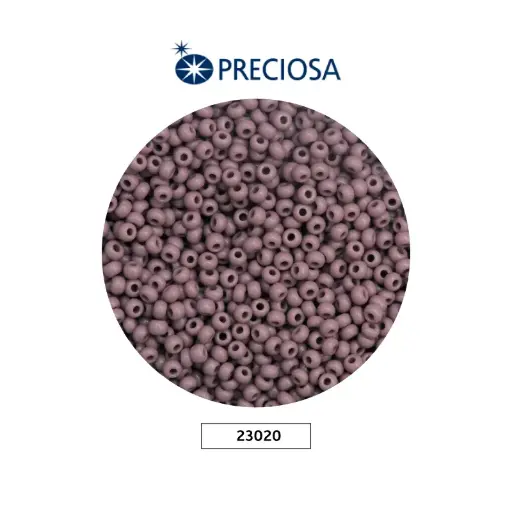 [28581] Mostacilla checa preciosa 10/0 2mm 23020 morado mate claro x 500g