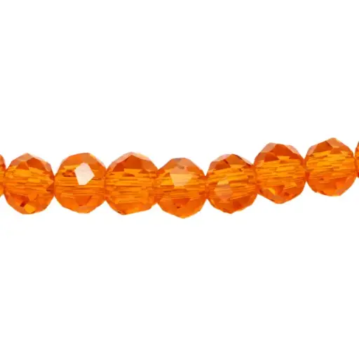 [10951] Murano rondela facetada 2mm naranja x 143und
