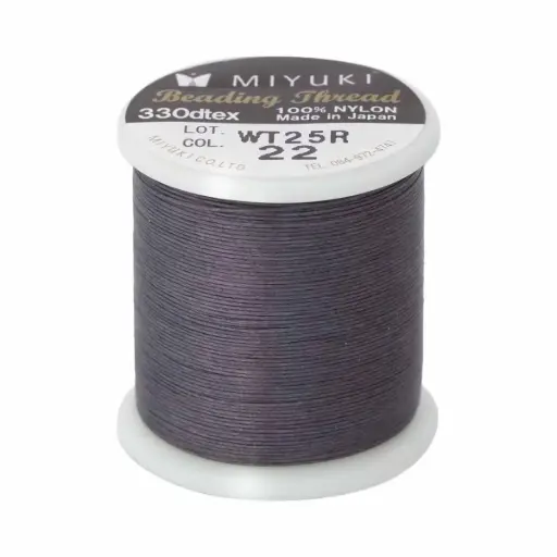 [29222] Hilo miyuki K4570 #22 charcoal x 50m