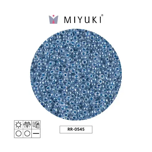 [05436] Mostacilla Miyuki rocalla 11/0 RR0545 oscuro cielo azul Ceylon perlado x 250g