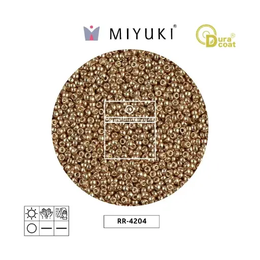 [24965] Mostacilla Miyuki rocalla 15/0 RR4204 galvanizado champagne x 25g