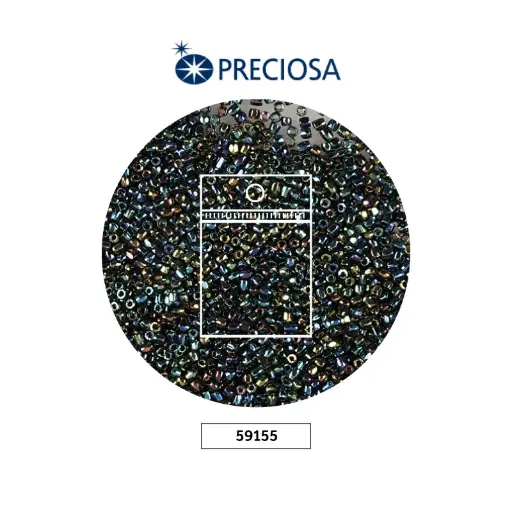 [22958] Mostacilla checa preciosa 10/0 2mm 59155 vitrail medium x 50g