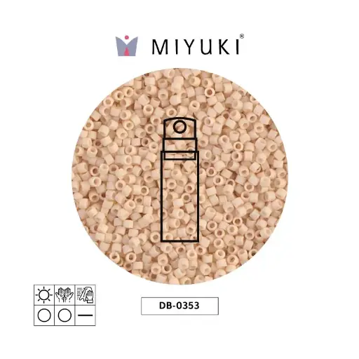 [16250] Miyuki delica 11/0 DB0353 mate opaco antique beige x 10g