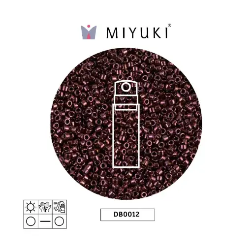 [02745] Miyuki delica 11/0 DB0012 raspberry metalizado x 10g