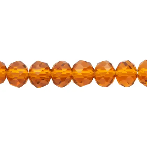 [15811] Murano rondela facetada 4mm cafe 19 x 110unds