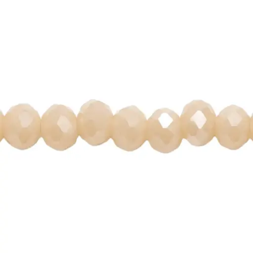 [07990] Murano rondela facetada 2mm crema mate 86AB x 140unds
