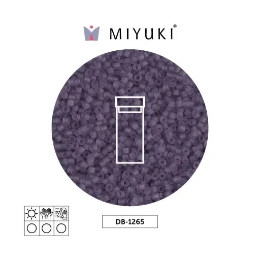[04931] Miyuki delica 11/0 DB1265 mate transparente claro amethyst x 3g