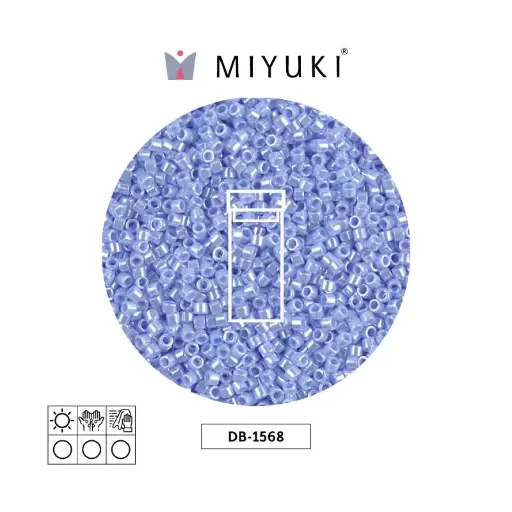 [04908] Miyuki delica 11/0 DB1568 opaco agate azul lusterd x 3g