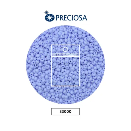 [20878] Mostacilla checa preciosa 8/0 3mm 33000 azul cielo x 50g
