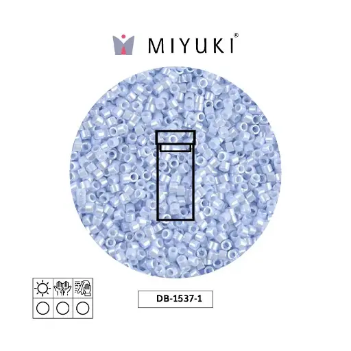 [11574] Miyuki delica 11/0 DB1537-1 claro cielo azul Ceylon perlado x 3g